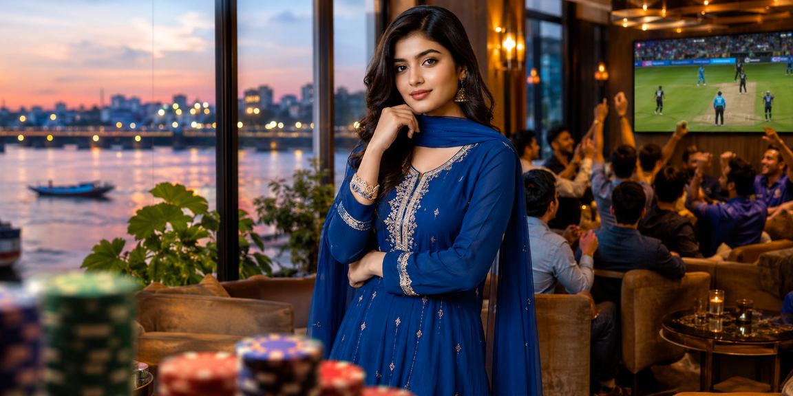 ময়মনসিংহে ক্রিকেট ম্যাচের লাইভ অডস দেখছেন একজন নারী বেটর