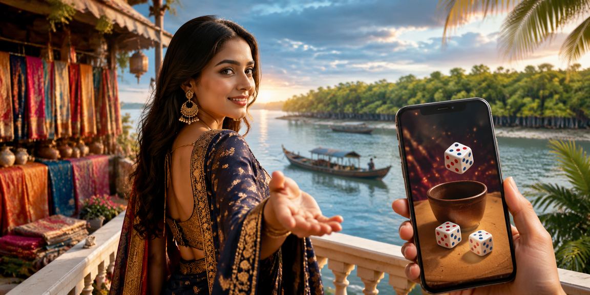 সুন্দরবনের সমুদ্র সৈকতে ডাইস গেম উপভোগ করছেন একদল বন্ধু
